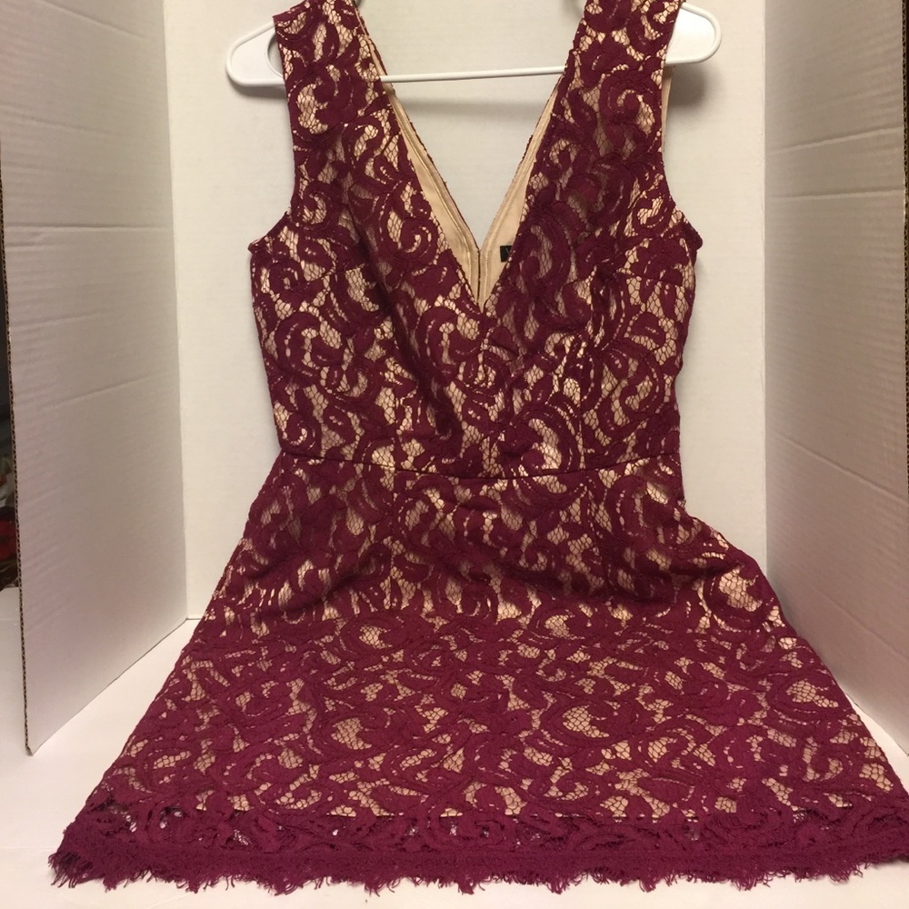 Venus burgundy dress